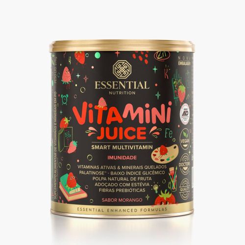 Vitamini Juice Morango Essential Nutrition 276g Vitamini Juice Morango Essential Nutrition 276g