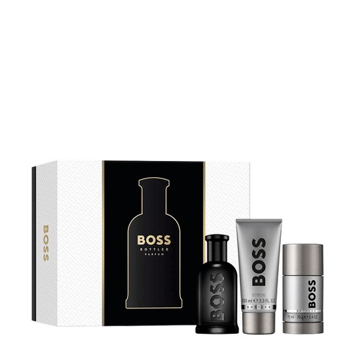 Kit Boss Bottled Men - Parfum 100ml + Shower Gel 100ml + Desodorante 75ml Kit Kit Boss Bottled Men - Parfum 100ml + Shower Gel 100ml + Desodorante 75ml Kit