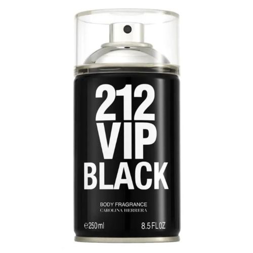 212 Vip Black Carolina Herrera Body Spray Masculino 250ml 212 Vip Black Carolina Herrera Body Spray Masculino 250ml