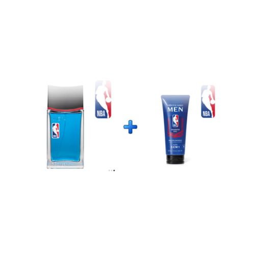 NBA Colonia Masculina 100ml + Gel 5 em 1 Cabelo, Corpo e Barba Men NBA 205g