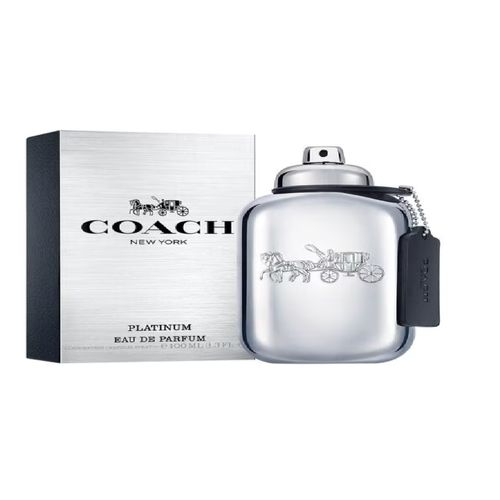 Perfume Coach Platinum Masculino Eau de Parfum 100ml - Original - Selo Adipec e Nota Fiscal