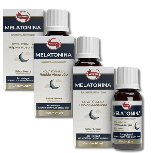 Kit 3 Melatonina 20ml Vitafor