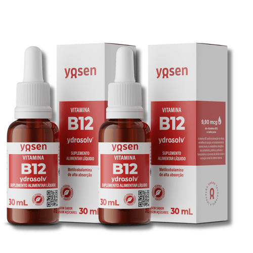 KIT 2 Vitamina B12 Ydrosolv 30ml Yosen KIT 2 Vitamina B12 Ydrosolv 30ml Yosen