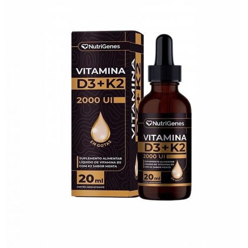 Vitamina D3 2000 Ui+ K2 Mk7 30mcg- Gotas- Nutrigenes Vitamina D3 2000 Ui+ K2 Mk7 30mcg- Gotas- Nutrigenes