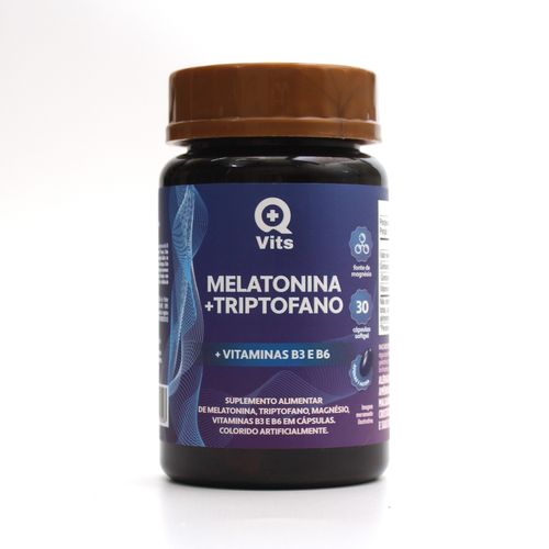 Melatonina + Triptofano QMaisVits 30 Cápsulas Softgel Melatonina + Triptofano QMaisVits 30 Cápsulas Softgel