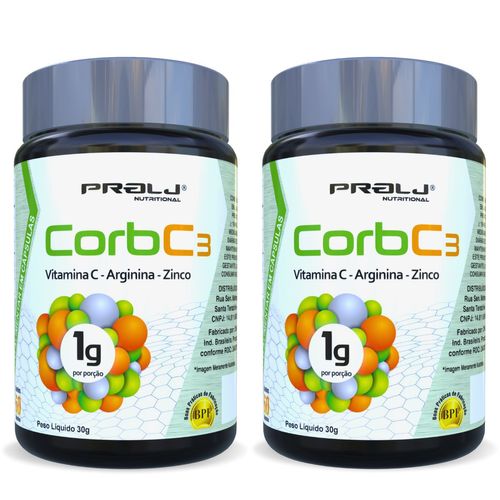 CORB C3 1000MG NA PORÇÃO 60 CÁPSULAS KIT 2
