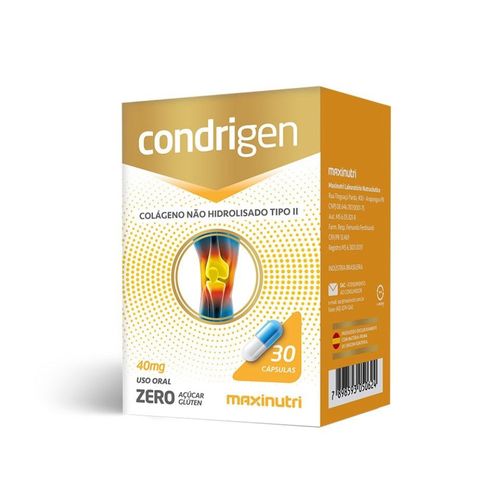 Condrigen Colágeno Tipo II (30 caps) - Padrão: Único Condrigen Colágeno Tipo II (30 caps) - Padrão: Único