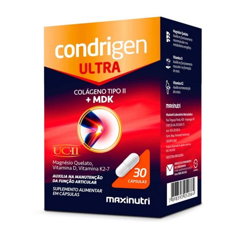 Condrigen Ultra Colágeno Tipo II + MDK (30 caps) - Padrão: Único Condrigen Ultra Colágeno Tipo II + MDK (30 caps) - Padrão: Único