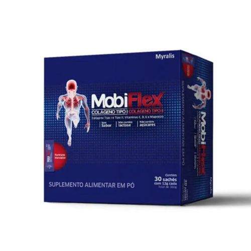 Mobiflex Colágeno Suplemento Alimentar Myralis 30sachês Mobiflex Colágeno Suplemento Alimentar Myralis 30sachês