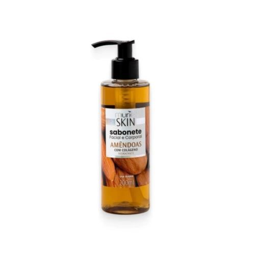 Kit c/4 Sabonete Liquido Facial Corporal Muriel Amendoas e Colágeno 200ml