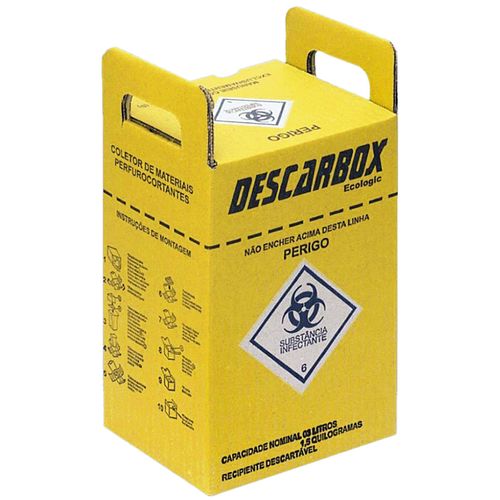 Coletor de Material Perfurocortante DescarBox Premium - 1,5L
