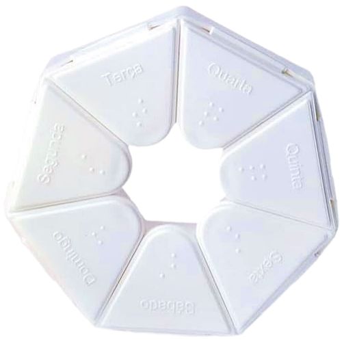 Porta Comprimidos Básico Branco - unidade