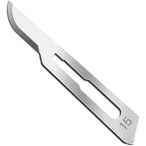 Lâmina de Bisturi Solidor Aço Carbono N°15 - unidade Lâmina de Bisturi Solidor Aço Carbono N°15 - unidade