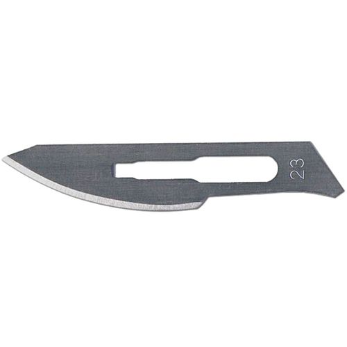 Lâmina de Bisturi Labor Import Aço Carbono N°23 - unidade Lâmina de Bisturi Labor Import Aço Carbono N°23 - unidade