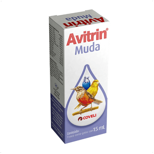 AVITRIN MUDA 15ML COVELI SUPLEMENTO PARA AVES E PÁSSAROS