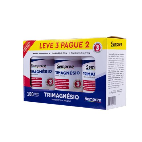 Sempree Tri Magnésio Kit 180 cápsulas