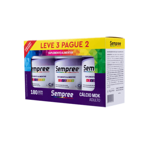 Sempree Cálcio Mdk Kit 180 comprimidos Sempree Cálcio Mdk Kit 180 comprimidos