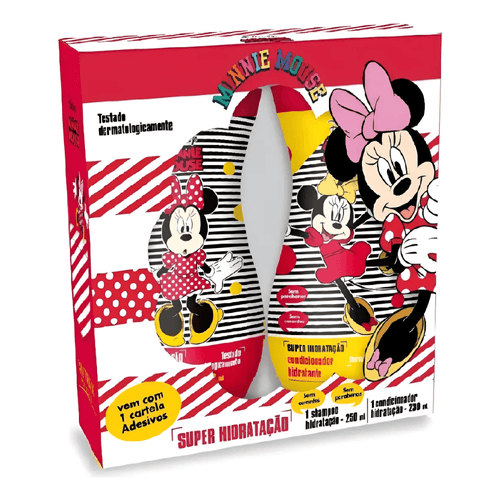 Kit Nutriex Shampoo 250ml + Condicionador 230ml Minnie Hidratante - 2 Produtos Kit Nutriex Shampoo 250ml + Condicionador 230ml Minnie Hidratante - 2 Produtos