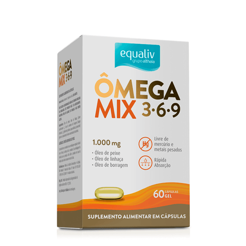 Ômega Mix 3-6-9 60 Cápsulas Equaliv