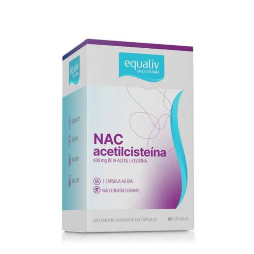 Acetilcisteina ( NAC)  60 cápsulas Equaliv