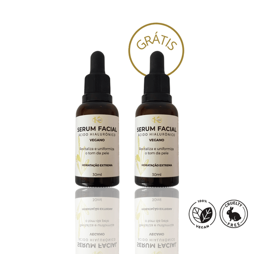 Compre 1 Leve 2 Sérum Facial Vegano Ácido Hialurônico 30ml Kuide Compre 1 Leve 2 Sérum Facial Vegano Ácido Hialurônico 30ml Kuide