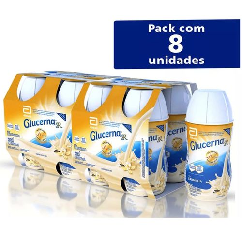 Glucerna SR 200ml pack 8 un baunilha para diabeticos glicemia Glucerna SR 200ml pack 8 un baunilha para diabeticos glicemia