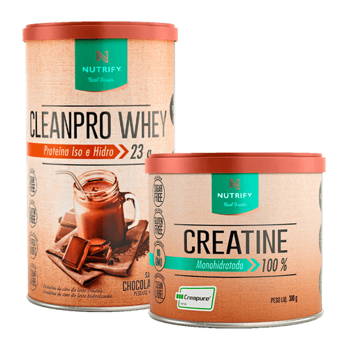 Kit Cleanpro Whey + Creatine chocolate 450 g/ 300 g