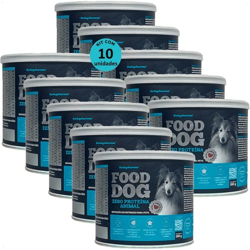 FOOD DOG ZERO PROTEÍNA ANIMAL 100G NUTRIÇÃO PARA CÃES ADULTOS KIT COM 10