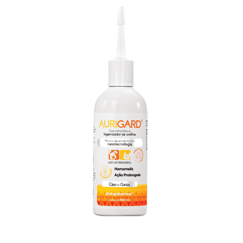 AURIGARD CERUMINOLÍTICO HIGIENIZADOR DE ORELHAS 100ML CÃES E GATOS