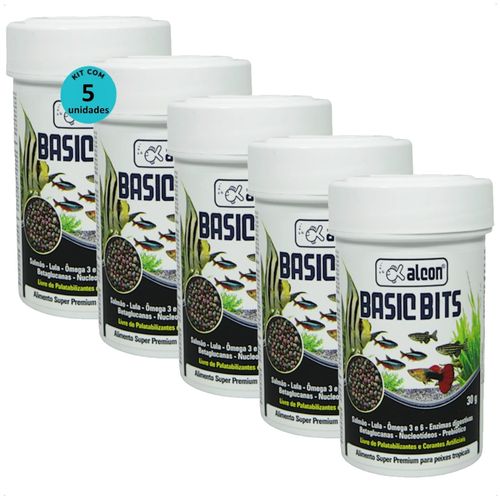 ALCON BASIC BITS 30G PARA PEIXES TROPICAIS KIT COM 5 ALCON BASIC BITS 30G PARA PEIXES TROPICAIS KIT COM 5