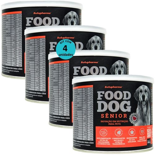 FOOD DOG SENIOR 100G NUTRIÇÃO PARA CÃES IDOSOS KIT COM 4 FOOD DOG SENIOR 100G NUTRIÇÃO PARA CÃES IDOSOS KIT COM 4