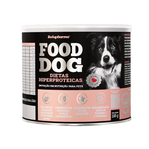 FOOD DOG DIETAS HIPERPROTEICAS 100G NUTRIÇÃO PARA CÃES ADULTOS