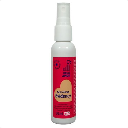 DEOCOLÔNIA EVIDENCY PELO AMOR 50ML IBASA PARA CÃES E GATOS DEOCOLÔNIA EVIDENCY PELO AMOR 50ML IBASA PARA CÃES E GATOS