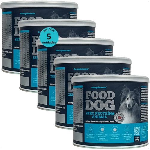 FOOD DOG ZERO PROTEÍNA ANIMAL 100G NUTRIÇÃO PARA CÃES ADULTOS KIT COM 5 FOOD DOG ZERO PROTEÍNA ANIMAL 100G NUTRIÇÃO PARA CÃES ADULTOS KIT COM 5