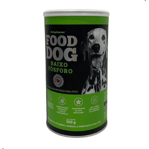 FOOD DOG BAIXO FÓSFORO 500G NUTRIÇÃO PARA CÃES FOOD DOG BAIXO FÓSFORO 500G NUTRIÇÃO PARA CÃES