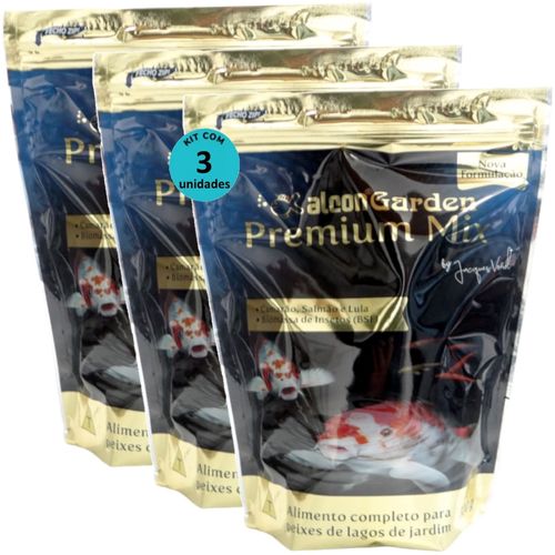 ALCON GARDEN PREMIUM MIX 300G RAÇÃO PARA PEIXES KIT COM 3