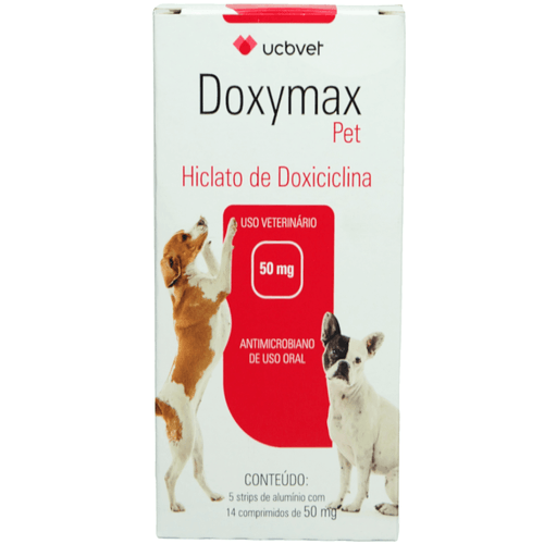 Doxymax Pet 50mg Para Cães Com 70 Comprimidos ucbvet