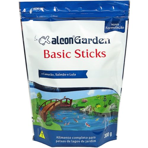 ALCON GARDEN BASIC STICKS 300G ALIMENTO PARA PEIXES ALCON GARDEN BASIC STICKS 300G RAÇÃO PARA PEIXES