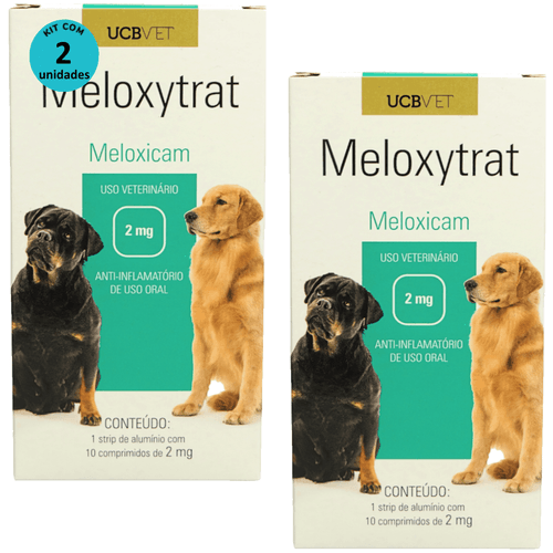 Meloxytrat 2mg C/ 10 comprimidos UCBVET Kit com 2