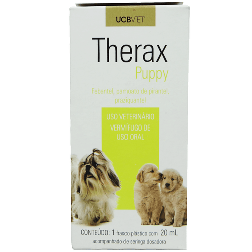 Therax Puppy 20ml Vermífugo Para Cães ucbvet
