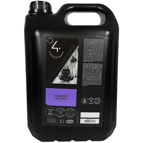 SHAMPOO NEUTRO 5L 4 GROOMER PROFISSIONAL IBASA PARA CÃES E GATOS Shampoo Neutro Ibasa 5L SHAMPOO NEUTRO 5L 4 GROOMER PROFISSIONAL IBASA PARA CÃES E GATOS Shampoo Neutro Ibasa 5L