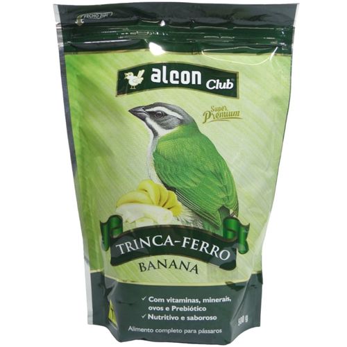 ALCON CLUB TRINCA-FERRO BANANA 500G RAÇÃO PARA PÁSSAROS