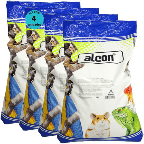 Alcon Club Farinhada 24-PB 5Kg Para Aves Ornamentais Kit Com 4