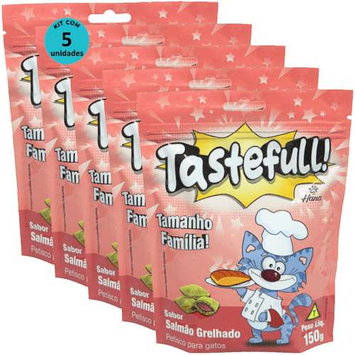 Hana Tastefull Nuggets Para Gatos Salmão Grelhado 150g Kit 5 un