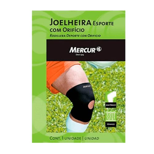Joelheira Esporte com Orificio Reforcado Mercur M Único