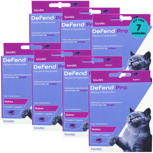 Defend Pro Gatos - Biovet Kit Com 7 Defend Pro Gatos - Biovet Kit Com 7