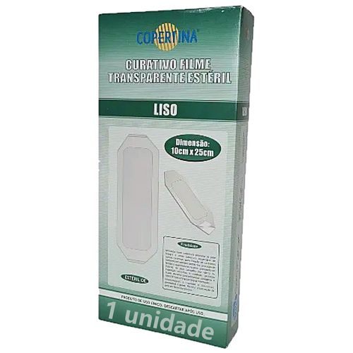 Curativo Filme Copertina Transparente Liso 10x25cm - unidade Curativo Filme Copertina Transparente Liso 10x25cm - unidade