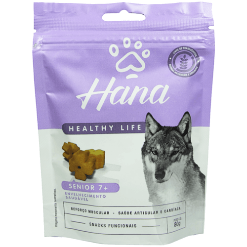 Hana Senior 7 + Envelhecimento Saudável 80g Snacks Para Cães Adultos
