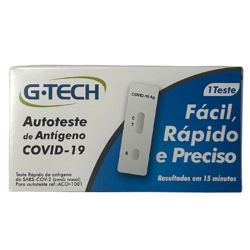Autoteste de Antígeno COVID-19 G-Tech Swab Nasal - unidade