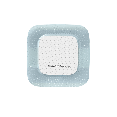 Kit Curativo Biatain Silicone Ag 7,5x7,5 - 5 Unidades